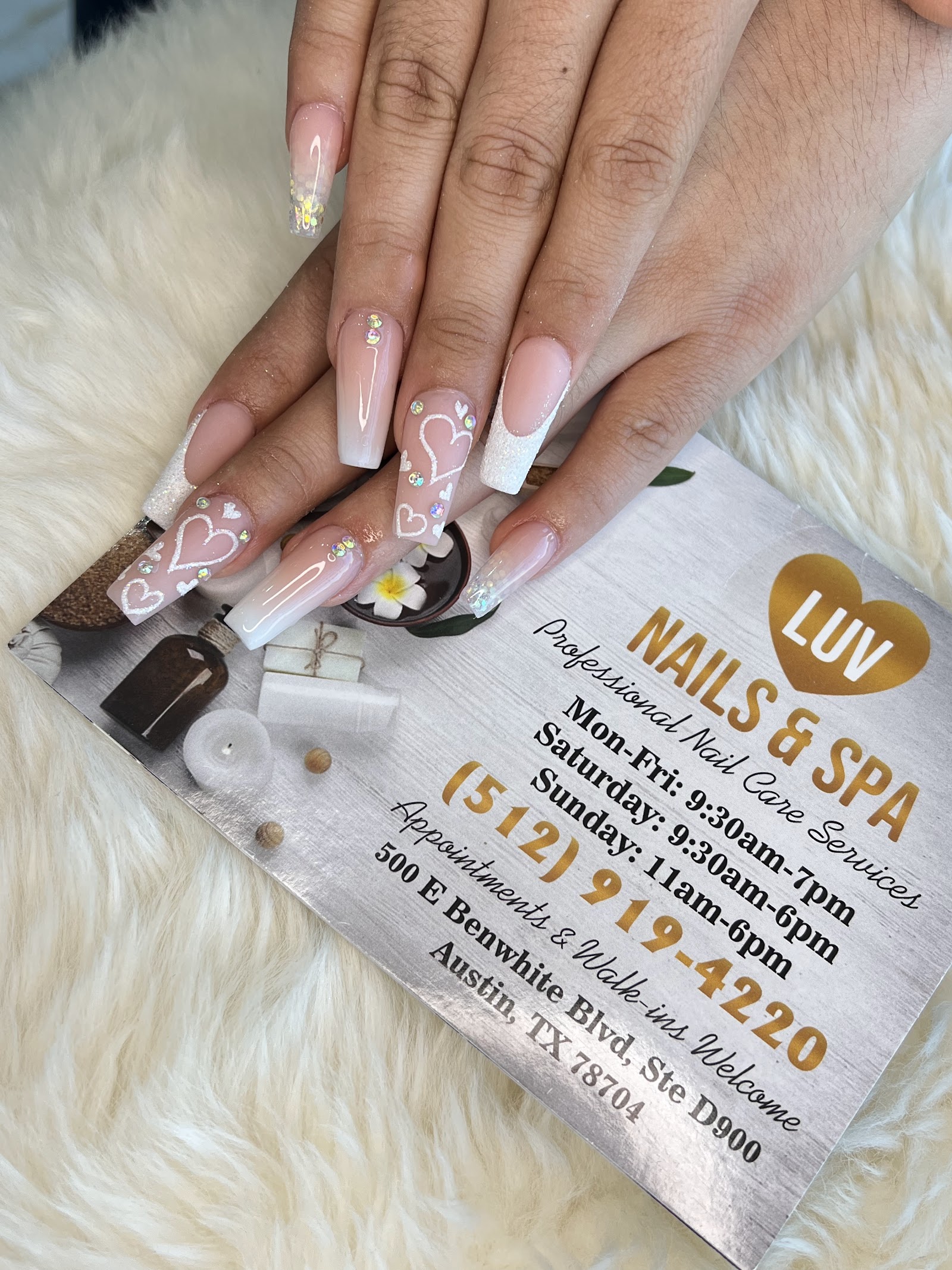 Hand-painted nail art